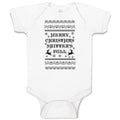 Baby Clothes Merry Christmas Shitters Full Baby Bodysuits Boy & Girl Cotton