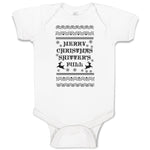 Baby Clothes Merry Christmas Shitters Full Baby Bodysuits Boy & Girl Cotton