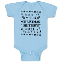 Baby Clothes Merry Christmas Shitters Full Baby Bodysuits Boy & Girl Cotton