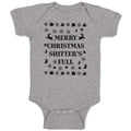 Baby Clothes Merry Christmas Shitters Full Baby Bodysuits Boy & Girl Cotton