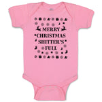 Baby Clothes Merry Christmas Shitters Full Baby Bodysuits Boy & Girl Cotton