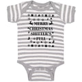 Baby Clothes Merry Christmas Shitters Full Baby Bodysuits Boy & Girl Cotton