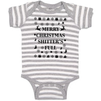 Baby Clothes Merry Christmas Shitters Full Baby Bodysuits Boy & Girl Cotton