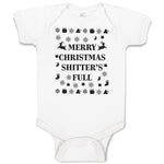 Baby Clothes Merry Christmas Shitters Full Baby Bodysuits Boy & Girl Cotton