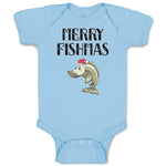 Baby Clothes Merry Fishmas Baby Bodysuits Boy & Girl Newborn Clothes Cotton