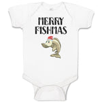 Baby Clothes Merry Fishmas Baby Bodysuits Boy & Girl Newborn Clothes Cotton