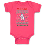 Baby Clothes Merry Flossmas Baby Bodysuits Boy & Girl Newborn Clothes Cotton