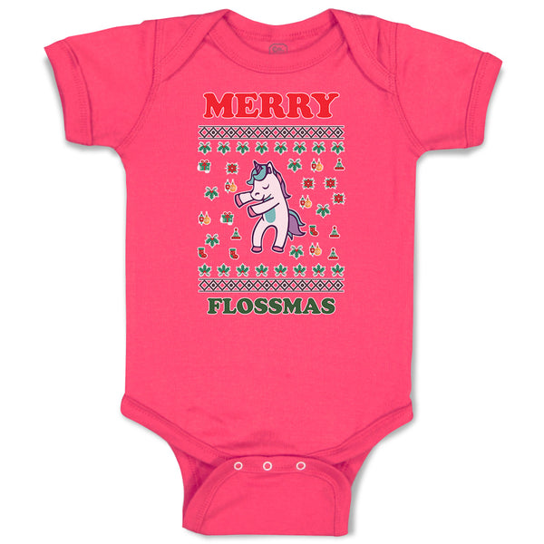 Baby Clothes Merry Flossmas Baby Bodysuits Boy & Girl Newborn Clothes Cotton