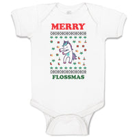 Baby Clothes Merry Flossmas Baby Bodysuits Boy & Girl Newborn Clothes Cotton