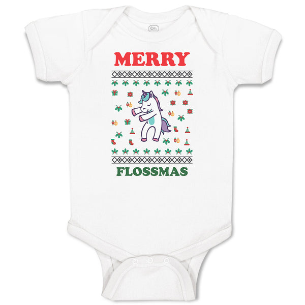 Baby Clothes Merry Flossmas Baby Bodysuits Boy & Girl Newborn Clothes Cotton