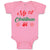 Baby Clothes My 1St Christmas with Red Jingle Bells Baby Bodysuits Cotton