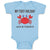 Baby Clothes My First Holiday Jack in Tenerife with Crab Sealife Baby Bodysuits