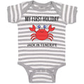 Baby Clothes My First Holiday Jack in Tenerife with Crab Sealife Baby Bodysuits