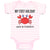 Baby Clothes My First Holiday Jack in Tenerife with Crab Sealife Baby Bodysuits