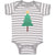 Baby Clothes Christmas Pine Tree and Golden Star on Top Baby Bodysuits Cotton