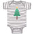 Baby Clothes Christmas Pine Tree and Golden Star on Top Baby Bodysuits Cotton