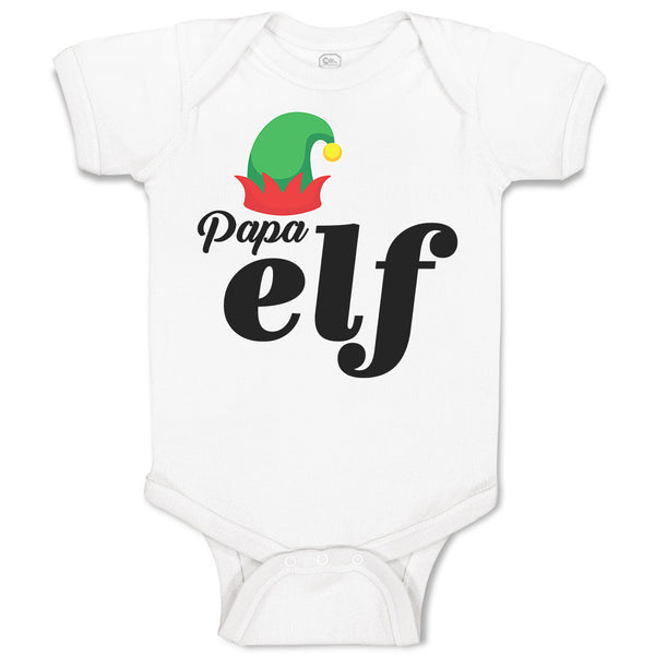 Baby Clothes Papa Elf with Hat Baby Bodysuits Boy & Girl Newborn Clothes Cotton