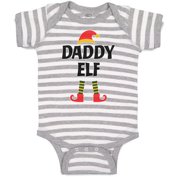 Baby Clothes Daddy Elf with Hat and Leg Baby Bodysuits Boy & Girl Cotton