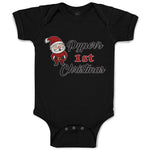 Baby Clothes Pyper's 1St Christman with Santa Claus Baby Bodysuits Cotton