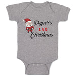 Baby Clothes Pyper's 1St Christman with Santa Claus Baby Bodysuits Cotton