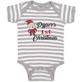 Baby Clothes Pyper's 1St Christman with Santa Claus Baby Bodysuits Cotton