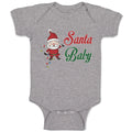 Baby Clothes Santa Baby with Santa Claus Baby Bodysuits Boy & Girl Cotton