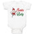 Baby Clothes Santa Baby with Santa Claus Baby Bodysuits Boy & Girl Cotton