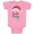 Baby Clothes Santa Baby with Hat Baby Bodysuits Boy & Girl Cotton