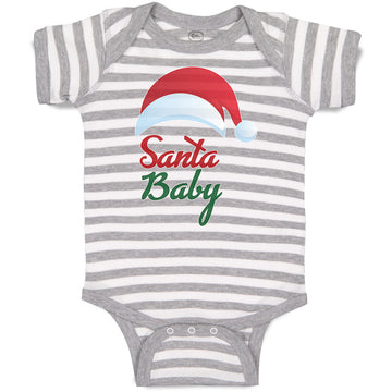 Baby Clothes Santa Baby with Hat Baby Bodysuits Boy & Girl Cotton