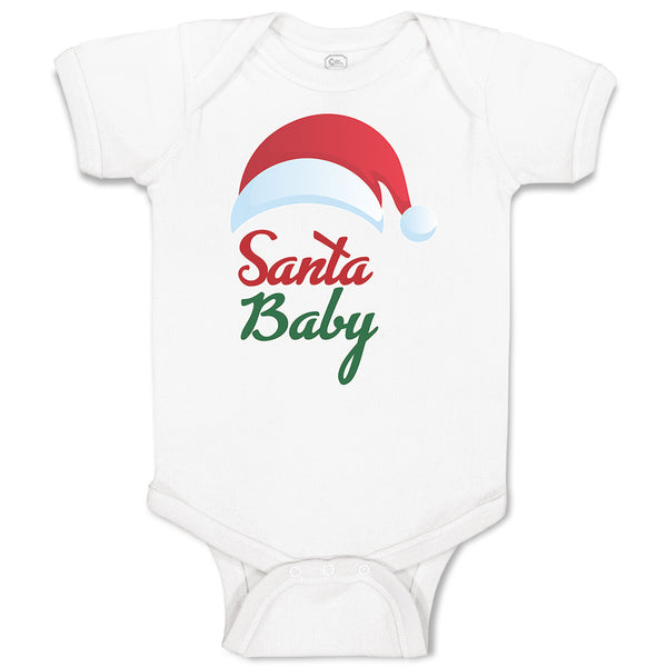Baby Clothes Santa Baby with Hat Baby Bodysuits Boy & Girl Cotton