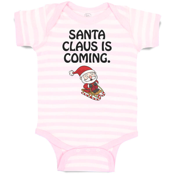 Santa Claus Is Coming with Snow Riding Stick