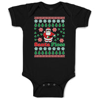 Baby Clothes Santa Floss Dancing and Pine Trees with Hearts Baby Bodysuits