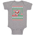 Baby Clothes Santa Floss Dancing and Pine Trees with Hearts Baby Bodysuits