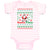 Baby Clothes Santa Floss Dancing and Pine Trees with Hearts Baby Bodysuits