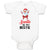 Baby Clothes Santa Is My Bestie Baby Bodysuits Boy & Girl Newborn Clothes Cotton