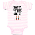 Baby Clothes Santa Is Promoting Me to Big Sister Baby Bodysuits Cotton