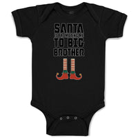 Baby Clothes Santa Is Promoting Me to Big Brother Baby Bodysuits Cotton