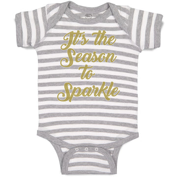 Baby Clothes It's The Season to Sparkle Baby Bodysuits Boy & Girl Cotton