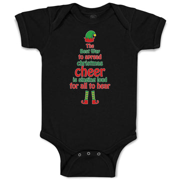 Baby Clothes Best Way Spread Christmas Cheer Singing Loud for All Hear Cotton