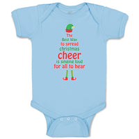 Baby Clothes Best Way Spread Christmas Cheer Singing Loud for All Hear Cotton