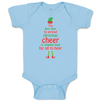 Baby Clothes Best Way Spread Christmas Cheer Singing Loud for All Hear Cotton