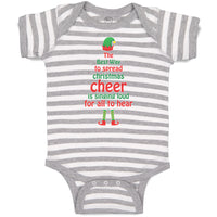 Baby Clothes Best Way Spread Christmas Cheer Singing Loud for All Hear Cotton
