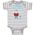 Baby Clothes When I Think About You I Touch My Elf with Santa Baby Bodysuits