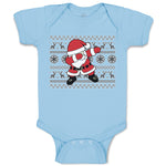 Baby Clothes Santa Claus Dab Dance Pose Style Baby Bodysuits Boy & Girl Cotton
