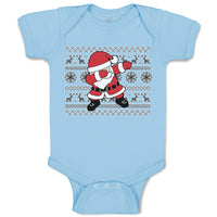 Baby Clothes Santa Claus Dab Dance Pose Style Baby Bodysuits Boy & Girl Cotton