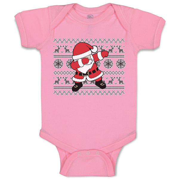 Baby Clothes Santa Claus Dab Dance Pose Style Baby Bodysuits Boy & Girl Cotton