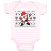 Baby Clothes Santa Claus Dab Dance Pose Style Baby Bodysuits Boy & Girl Cotton