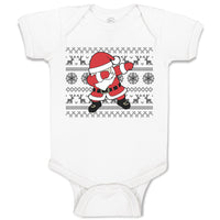 Baby Clothes Santa Claus Dab Dance Pose Style Baby Bodysuits Boy & Girl Cotton