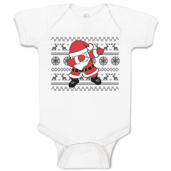 Baby Clothes Santa Claus Dab Dance Pose Style Baby Bodysuits Boy & Girl Cotton