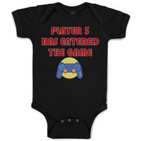 Baby Clothes Player 3 Has Entered The Game with Joystick Baby Bodysuits Cotton